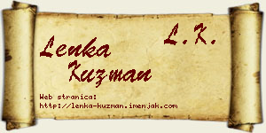 Lenka Kuzman vizit kartica